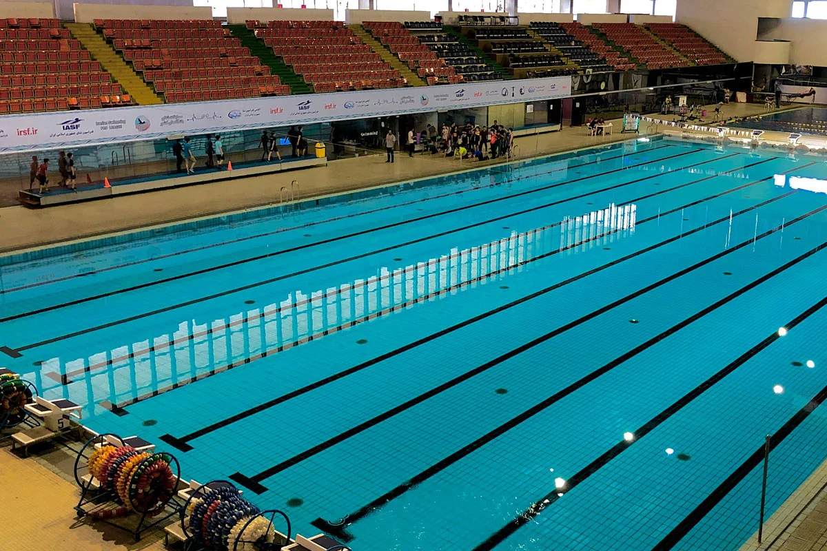 Large public swimming pool